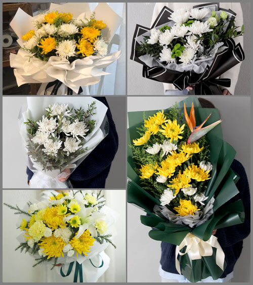 江苏无锡江阴市祝塘镇茂龙村白事花束代送